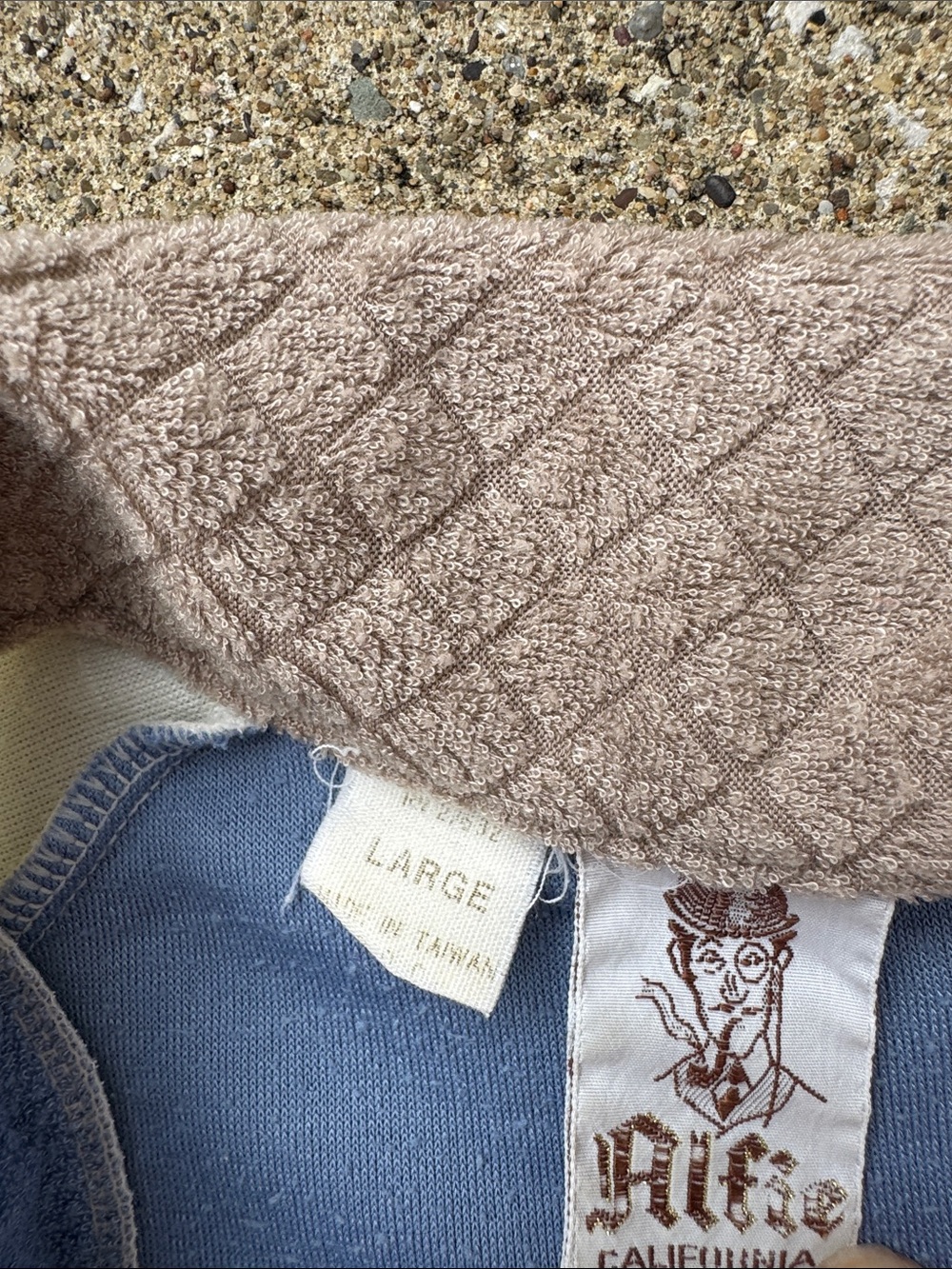 Vintage 70s Alfie Terrycloth Top Size L - Picture 3 of 7